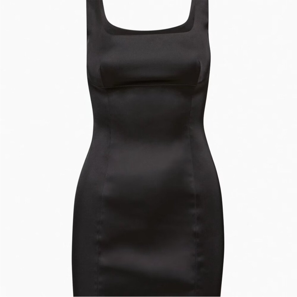 Wilfred Satin Black Dress